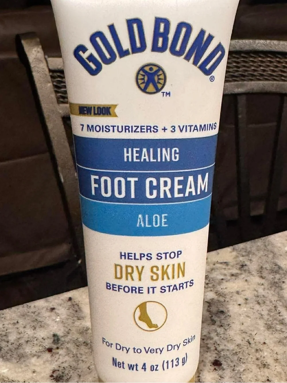 Gold Bond Healing Foot Cream Aloe - White & Blue